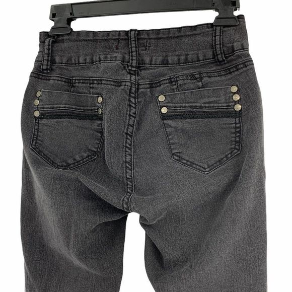 Women's Hailey Jeans 9696 Size 5 Black Skinny Stretch Ankle - Picture 4 of 7